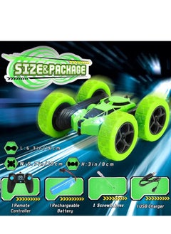 Generic Remote Control Car Double Sided 360°Rotating RC Cars with Headlights 2.4GHz Electric Race Stunt Toy Car Rechargeable Toy Cars for 6+ Years Old Boys Girls Birthday Gift  - Image 4