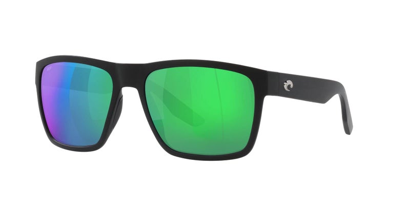 Costa Del Mar Mens Paunch XL Square Sunglasses, Matte Black/Green Mirrored Polarized-580P, 59 mm - Image 3