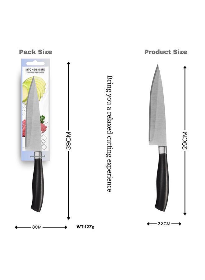 Feelings Stainless Steel Knife with Black Handle 15cm RC-KQ0798  - Image 2