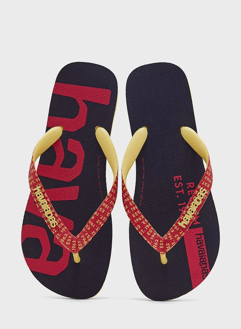 havaianas Logo Flip Flops