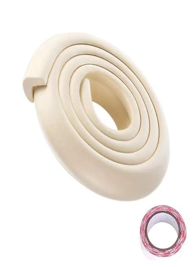 Takositio Baby Proofing Edge Protector 6.5 Ft - Rubber Cushion Strip for Sharp Corners & Edges - Baby Safety Bumper Guard - Childproof Edge Guard for Table, Furniture, Desk (Cream) - Image 5