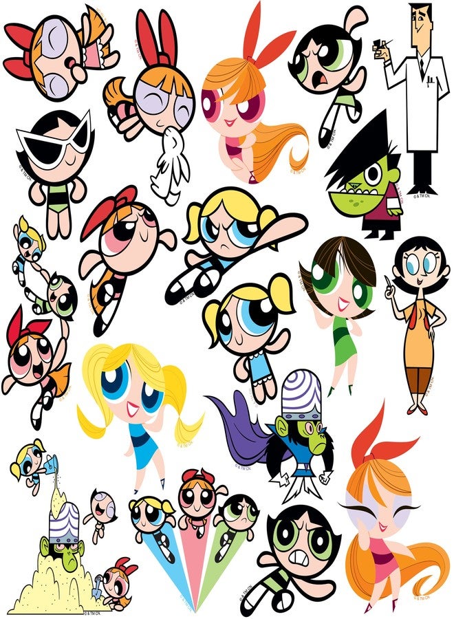 GRAPHICS & MORE Powerpuff Girls Character 50ct Vinyl Large Deluxe Stickers Variety Pack - Laptop, Water Bottle, Scrapbooking, Tablet, Skateboard, Indoor/Outdoor - Set of 50 - Image 3