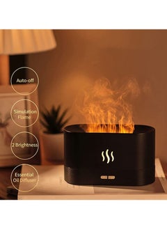 Arabest Realistic Flame Humidifier, Ultra Quiet USB Flame Humidifier, 180ml Large Capacity, Aroma Diffuser for Spa/Home/Office/Yoga Room(Black)  - Image 4