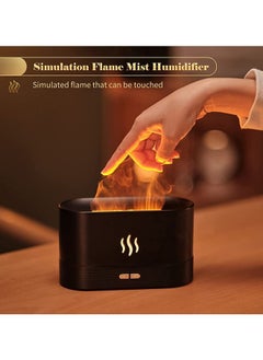 Arabest Realistic Flame Humidifier, Ultra Quiet USB Flame Humidifier, 180ml Large Capacity, Aroma Diffuser for Spa/Home/Office/Yoga Room(Black)  - Image 3