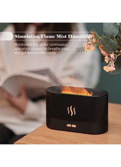 Arabest Realistic Flame Humidifier, Ultra Quiet USB Flame Humidifier, 180ml Large Capacity, Aroma Diffuser for Spa/Home/Office/Yoga Room(Black)  - Image 5