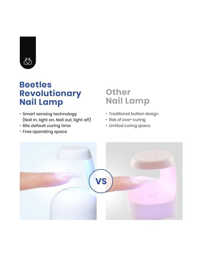 beetles Gel Polish Beetles Gel Nail Kit Easy Nail Extension Set 240 PCS Pre-Shaped Long Coffin Soft Gel Nail Tips with 5-in-1 Nail Glue Base Coat & LED Nail Lamp Acrylic Nails for Nail Art & DIY Home Manicure  - Image 4
