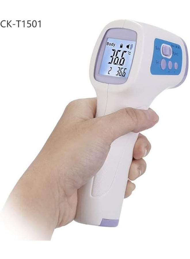 Digital Infrared Thermometer (Model CK-T1501) - Professional Non-Contact Forehead Temperature Gun - Medical-Grade Accurate Instant Readings - Image 3