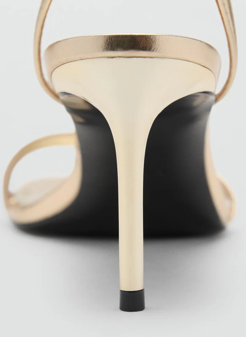 MANGO Heeled sandals with straps