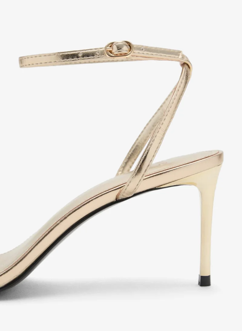 MANGO Heeled sandals with straps