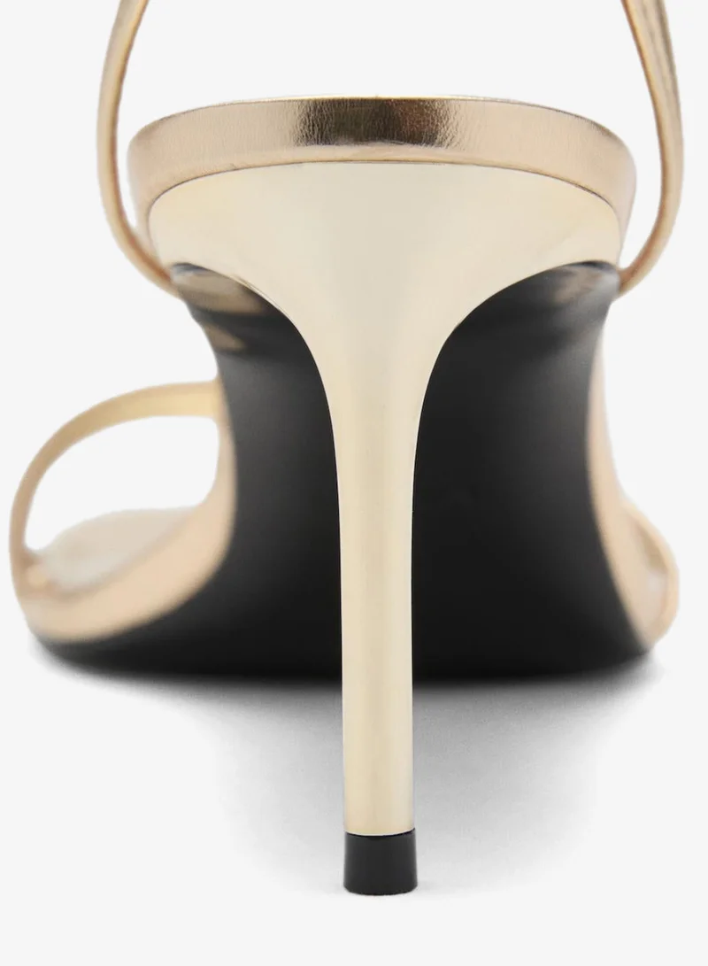 MANGO Heeled sandals with straps