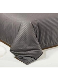 LIMOS Bed Sheet Set 100% Soft Brushed Cotton Duvetcover Fitted Sheet and 4 Matching Pillowcase 6Pcs(Dark Black)  - Image 2