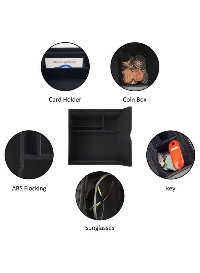 JOJOMARK Center Console Organizer Tray fits for Tesla Model 3/Y Accessories 2020 2021 2022 2023（Fit Tesla Model 3/Y cover close by sliding） - Image 5