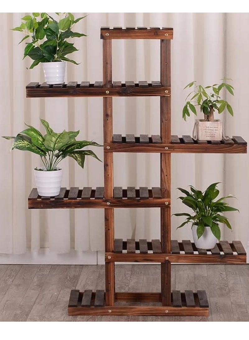 Generic FFD Indoor & Outdoor Wooden Plant Stand - Elegant Flower Display for Home Decor, Gardening, and Pot Showcase - Premium Quality Wood Rack for Flowers and Plants - Stylish Plant Stand Rack for Your Green Oasis  - Image 3