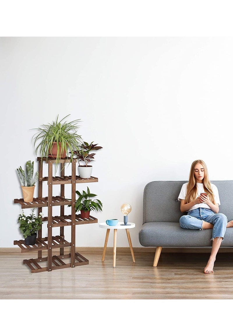 Generic FFD Indoor & Outdoor Wooden Plant Stand - Elegant Flower Display for Home Decor, Gardening, and Pot Showcase - Premium Quality Wood Rack for Flowers and Plants - Stylish Plant Stand Rack for Your Green Oasis  - Image 4