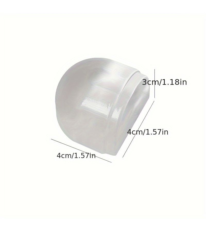 1.18 Inch Thick Silicone Door Bumper No Drill Wall Protector Hard Floor Wood Tile - Image 2