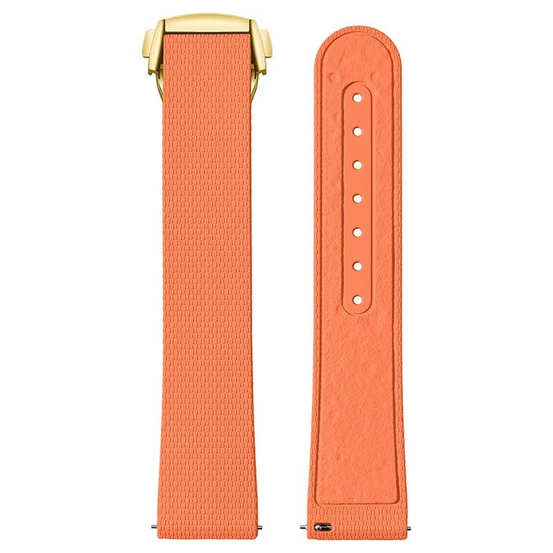 Bluejw Hot Sale FKM Watch Band for Omega Swatch Moonswatch Replace Strap 20mm Lunar Texture Fluoroelastomer Watch Strap - Image 1