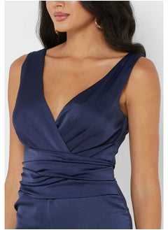 Little Mistress Strappy Plunge Neck Jumpsuit  - Image 3
