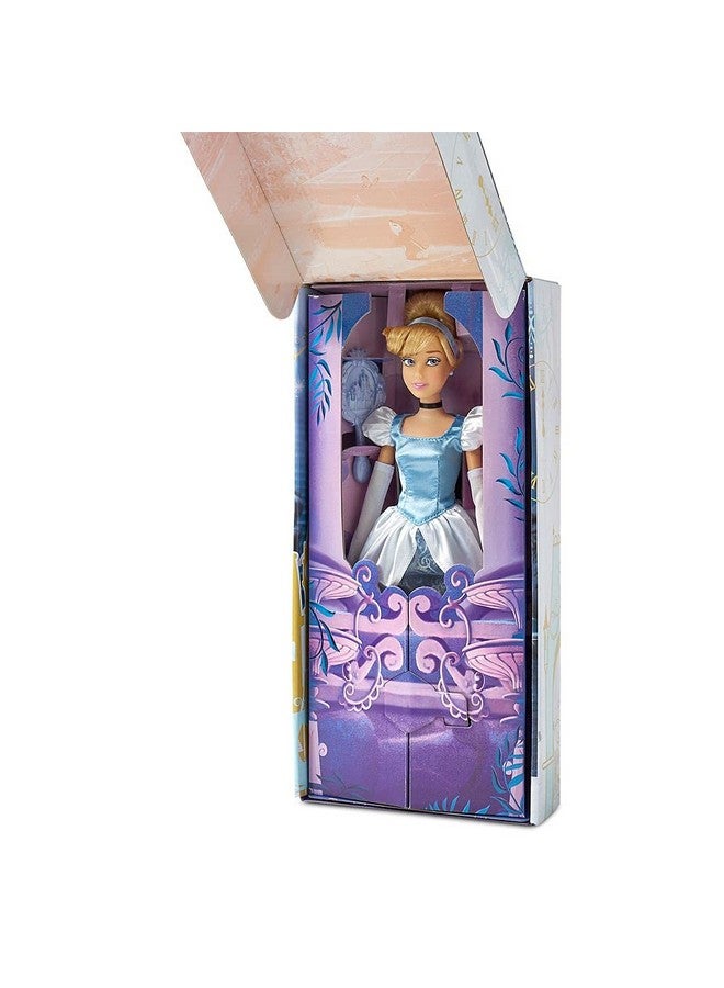 ديزني ستور دمية أميرة ديزني الكلاسيكية الرسمية (سندريلا) من متجر ديزني، 11 بوصة، تتضمن فرشاة بتفاصيل مصبوبة، لعبة قابلة للتعديل بالكامل بزي كلاسيكي - ألعاب أميرات ديزني للبنات - Image 2