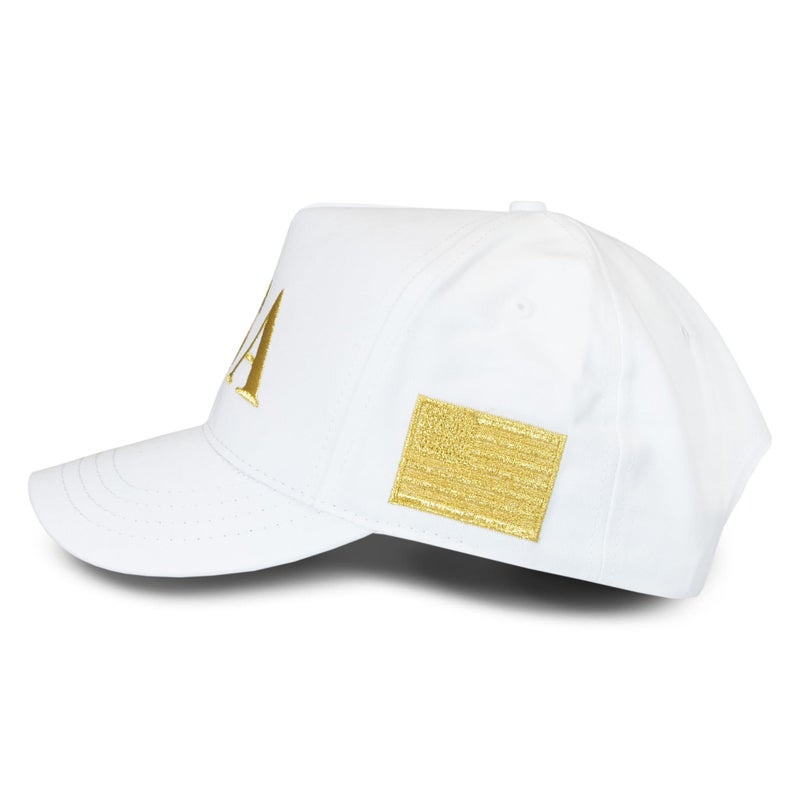 Trump USA 45-47 Hat White/Gold - Image 3