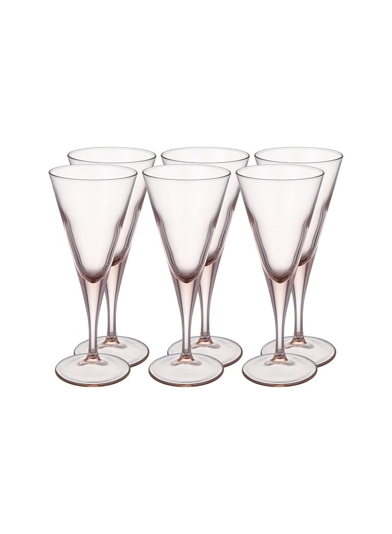باساباتشي Set of 250 ml Pasabahce Jelly Cup in Line Pink, 6 pieces 44335 Pink - Image 2