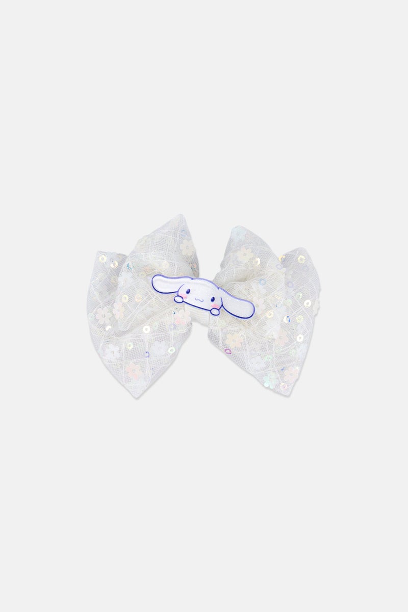 Cinnamoroll Fancy Hair Bow Clip, White - Image 2