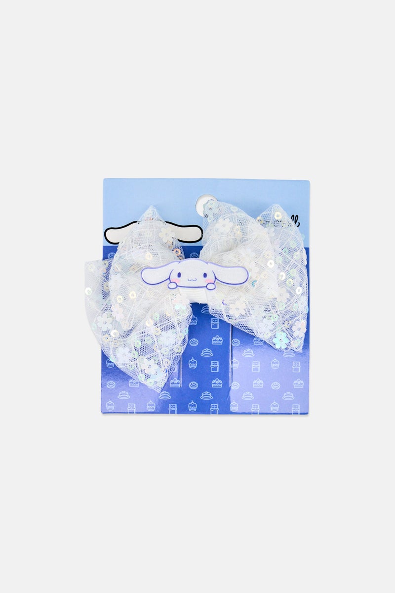 Cinnamoroll Fancy Hair Bow Clip, White - Image 1