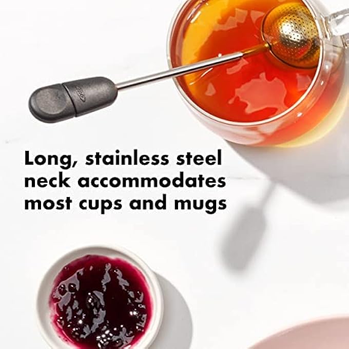 MAKINGTEC Twisting Stainless Steel Tea Infuser Tea Steeper Tea Infusers Loose Tea Infuser With Long Handle Tea Filter Steel Tea Ball Loose Leaf Tea Steeper For Loose Leaf Tea Brewing MessFree Brewing - Image 3