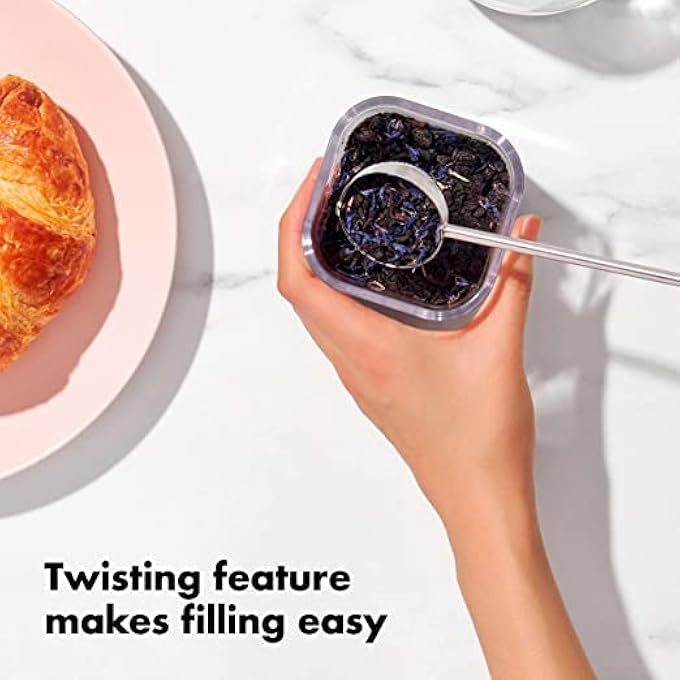 MAKINGTEC Twisting Stainless Steel Tea Infuser Tea Steeper Tea Infusers Loose Tea Infuser With Long Handle Tea Filter Steel Tea Ball Loose Leaf Tea Steeper For Loose Leaf Tea Brewing MessFree Brewing - Image 2