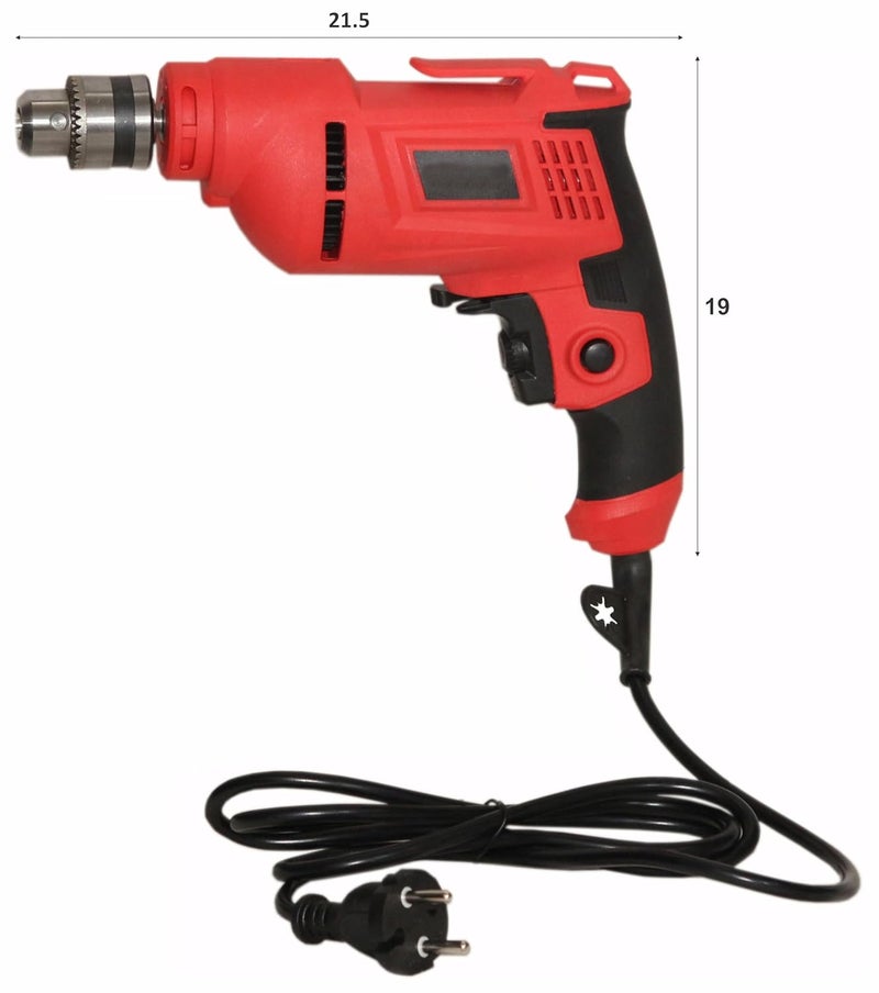 Digital Craft Electric Drilling Tool Multifunction Household Hand Drill Machine Highpower Pistol Drill Electric Reversible Drill Machine 10MM 600WPVC Tape Gypsum Screw Plug8 Pincer Plier - Image 3