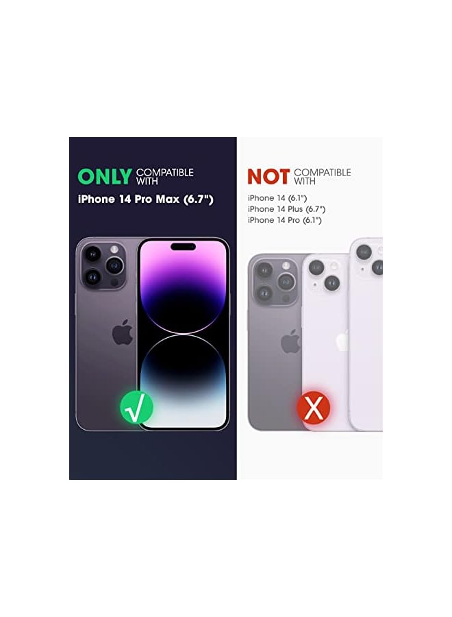 سوبكيس حافظة Unicorn Beetle Pro Mag لهاتف iPhone 14 Pro Max 6.7 بوصة، متوافقة مع حافظة MagSafe المتينة لكامل الجسم مع واقي شاشة مدمج ومسند ومشبك حزام - Image 3