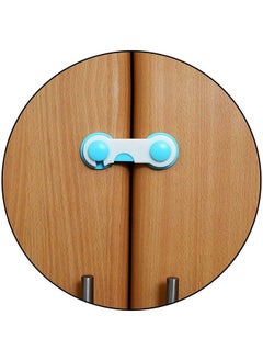 Safe-O-Kid Pack Of 1Easy To Use Durable Colorful Child Proof Eudimon Lock Blue  - Image 1