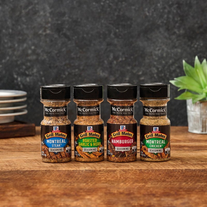 McCormick Grill Mates Spices, Everyday Grilling Variety Pack (Montreal Steak, Montreal Chicken, Roasted Garlic & Herb, Hamburger), 4 Count - Image 5
