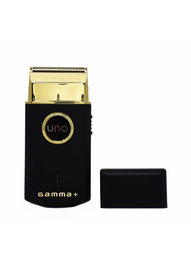 جاما+ ماكينة حلاقة صغيرة الحجم للسفر للرجال بدون أسلاك برقاقة واحدة، قابلة لإعادة الشحن بمنفذ Micro-USB لشعر الوجه القصير، باللون الأسود - Image 1