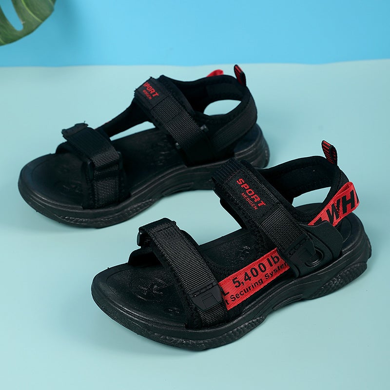 Boys Sandals Summer Children'S Soft Sole Medium And Large Boys Outdoor Sports Beach Shoes Summer Lightweight - Image 5