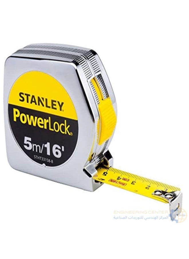 ستانلي شريط قياس نيكل معدن 5 متر×19مم ستانلي STANLEY اصلي 