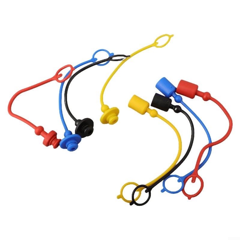 ISO7241 A Series Hydraulic Quick Coupler Dust Cap Cover Set 3 8 Inch PVC Rubber Color Coded Shields - Image 4