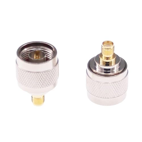 RFaha 2pcs N Male to SMA Female RF Coax Adapter N to SMA Coaxial Connector(F41-2) - Image 2