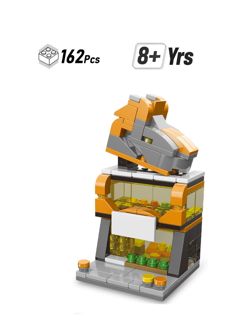 Fashion Shoe Store 162pcs Street View Series Building Block Assembly Kit Games And Engineering Toys, Home Decoration, Architectural Model Creative Gifts  - Image 1