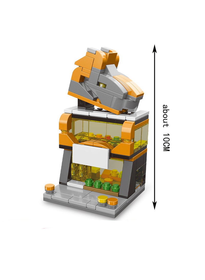 Fashion Shoe Store 162pcs Street View Series Building Block Assembly Kit Games And Engineering Toys, Home Decoration, Architectural Model Creative Gifts  - Image 2