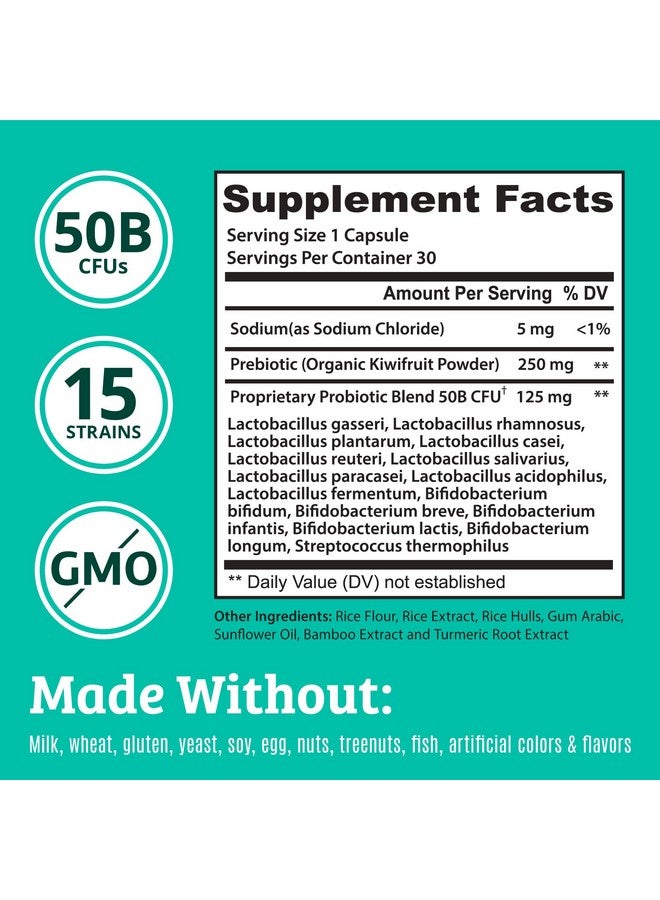 Dr. Matthew Prebiotics and Probiotics: Lactobacillus Gasseri, Lactobacillus Rhamnosus, Plantarum, Casei, Bifidobacterium longum, lactis, infantis. Probiotic Prebiotic, Pre and Probiotics for Digestive Health. - Image 3