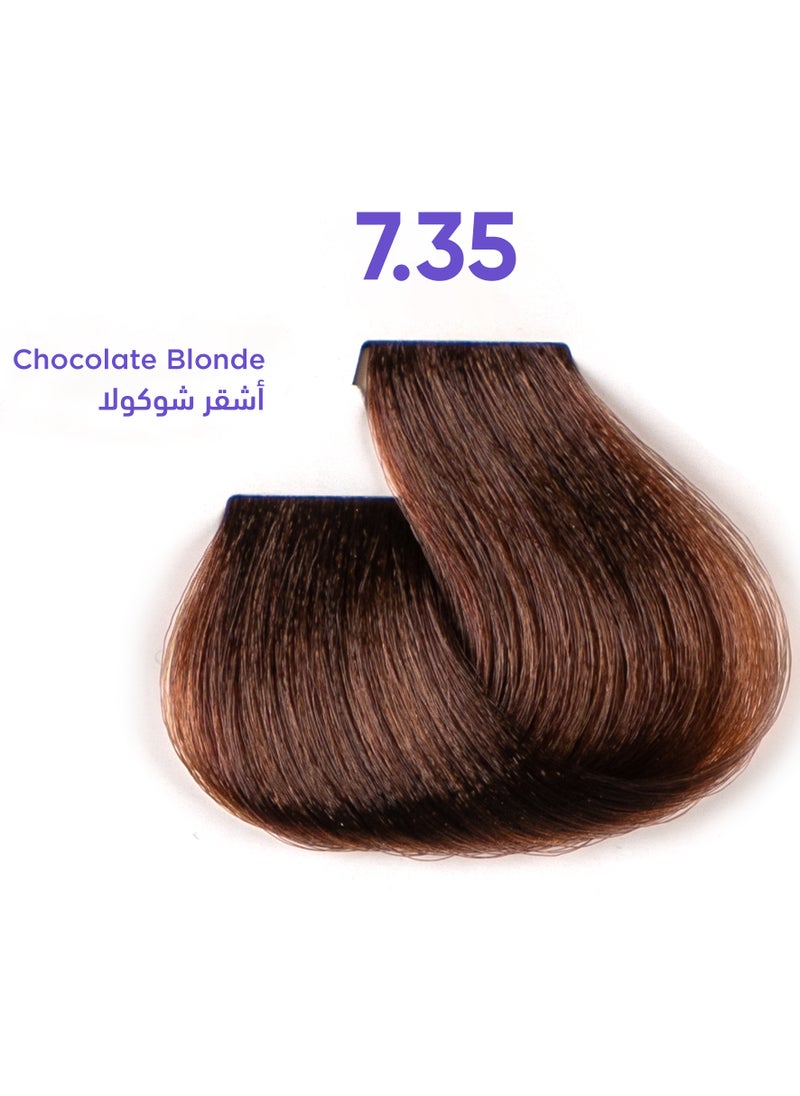 1B - 1B Hair Dye Light Chocolate Blonde Color 8.35 Tress Tones Tyrosine Enriched 100ML - Image 1