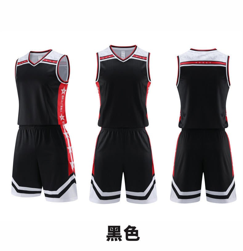 New soft breathable basketball uniform suit training camp uniform children adult moisture wicking plus size basketball jersey - Image 1