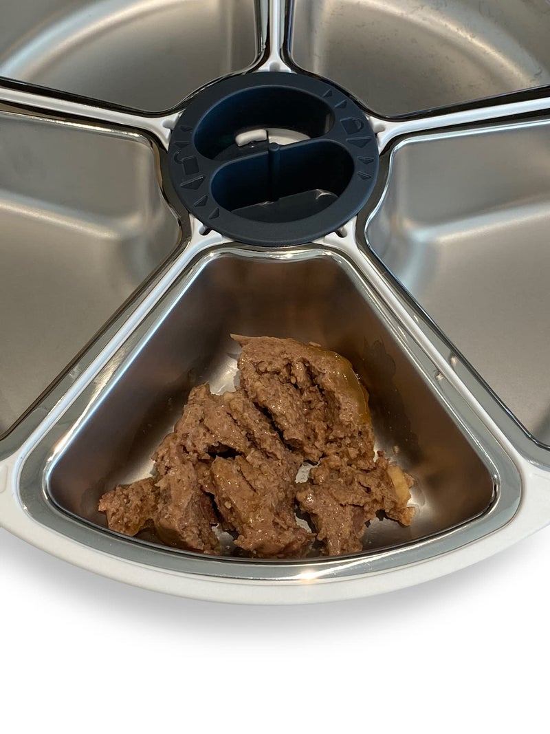 Cat Mate Stainless Steel Bowl Inserts - Replacement Bowls for 5-Meal C500 Automatic Pet Feeder (Pack of 5) - Image 3