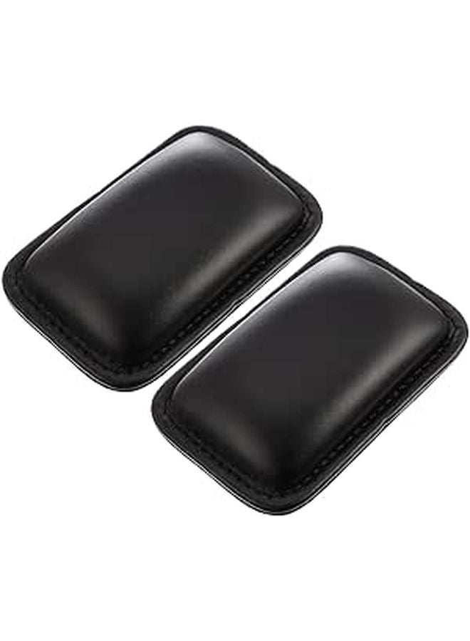 Ergonomic Leather Mouse Wrist Rest And Keyboard Elbow Pad Set Black - Image 1