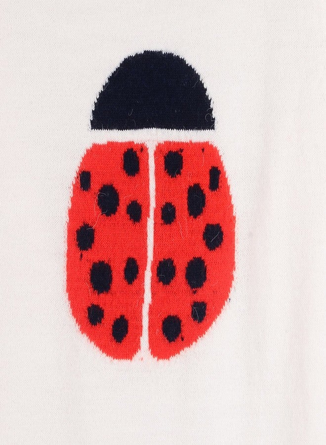 Cherry Crumble Unisex'sSynthetic Round Neck Knitwear (Ws-Swtr-2162_White_10Y) - Image 3