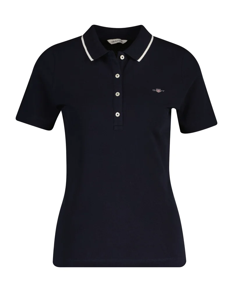 غانت Contrast Tipping Short Sleeve Pique Polo
