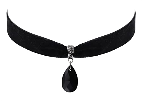 Sacina Gothic Vintage Victorian Choker Necklace, Black Choker, Goth Vintage Jewelry Gift for Women, Halloween Christmas Jewelry Gift - Image 3