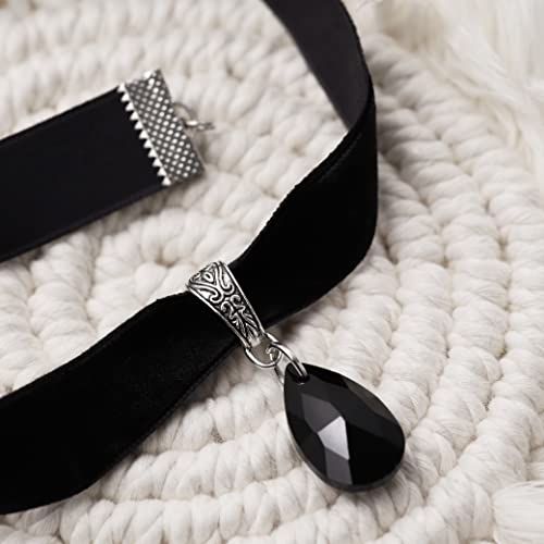 Sacina Gothic Vintage Victorian Choker Necklace, Black Choker, Goth Vintage Jewelry Gift for Women, Halloween Christmas Jewelry Gift - Image 4