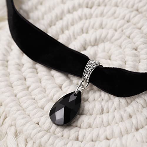Sacina Gothic Vintage Victorian Choker Necklace, Black Choker, Goth Vintage Jewelry Gift for Women, Halloween Christmas Jewelry Gift - Image 5