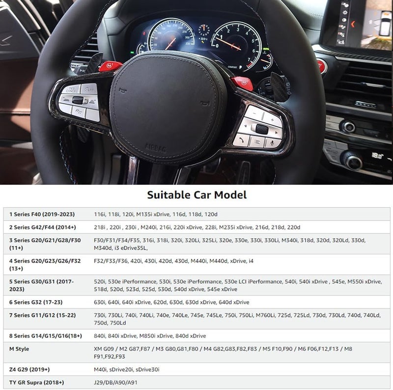 Yipmotiv Magnetic Carbon Fiber Paddle Shifter for BMW & Toyota Supra - Image 3
